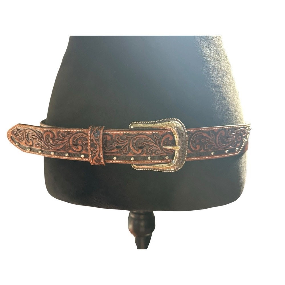 Tony Lama ALAMO Western Belt Size 36 - USA Made 🇺🇸 - Style C42544 - EUC